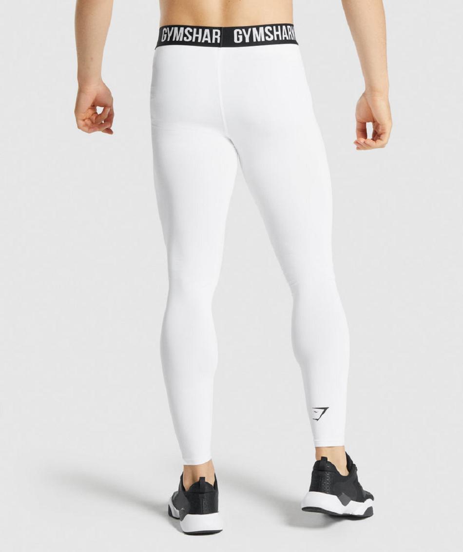 Leggins Gymshark Element Baselayer Hombre Blancas | CO 3945FDN